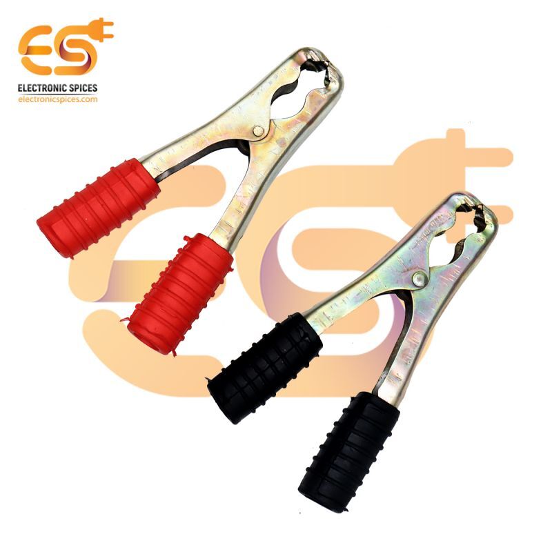250 Amp Heavy duty crocodile alligator clamp or clip single pair