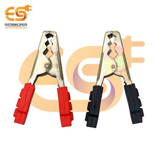 75 to 100 Amp Heavy duty crocodile alligator clamp or clip pack of single pair