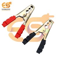 75 to 100 Amp Heavy duty crocodile alligator clamp or clip pack of single pair