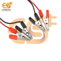 35mm Double ended crocodile alligator clip with Red and Black wire pack of  pair