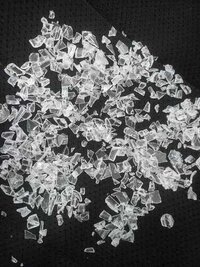 Natural Polycarbonate Grinding Granules - Color: Transparent
