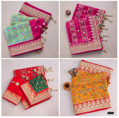 Radhika 101 Patola Fancy Wear Silk Saree Catalog Supplier