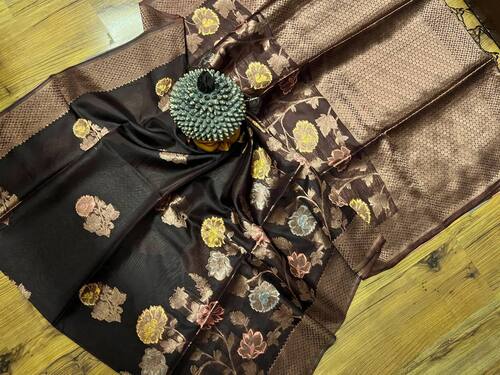 pure organza silk saree