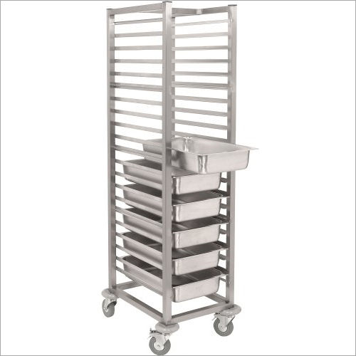 SS Pot Rack Trolley