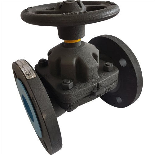 Flange End Ci Rubber Lined Diaphragm Valve Application: Industrial