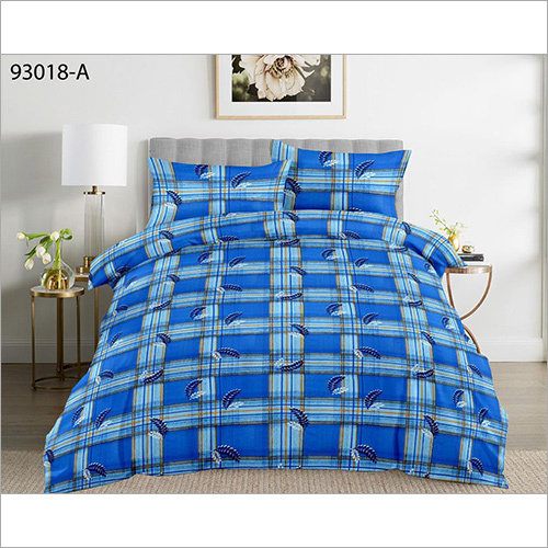 Blue Print Cotton Bedsheet
