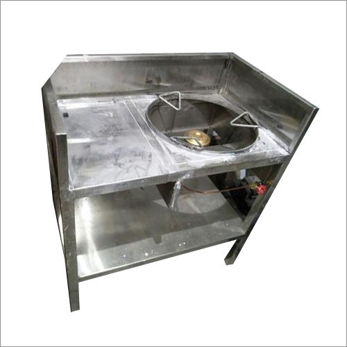 Silver Single Burner Gas Bhati  For Hotel