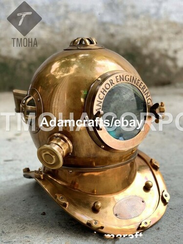 Antique US Navy Deep Sea Marine SCA Scuba Reproduction Diving Helmet Divers Helmet Mark IV DH0221