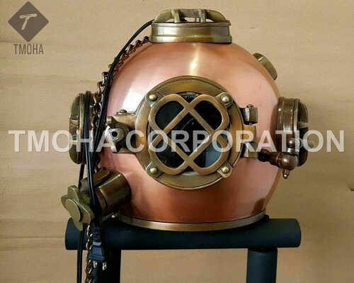 Antique US Navy Deep Sea Marine SCA Scuba Reproduction Diving Helmet Divers Helmet Mark V DH0222