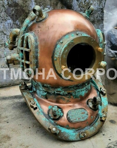 Antique US Navy Deep Sea Marine SCA Scuba Reproduction Diving Helmet Divers Helmet Mark IV DH0225