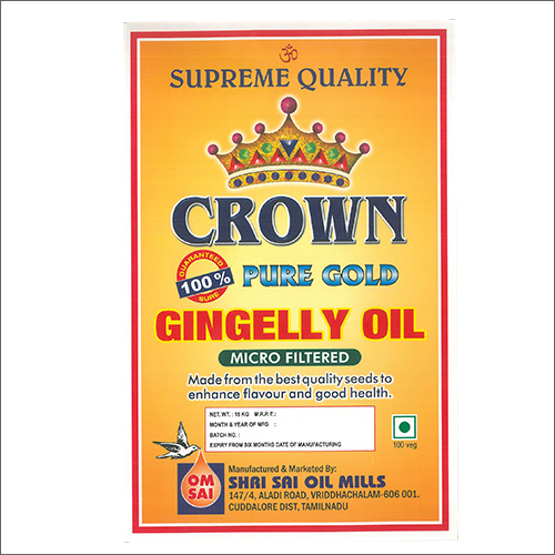 Gingelly Oil - Cultivation Type: Organic