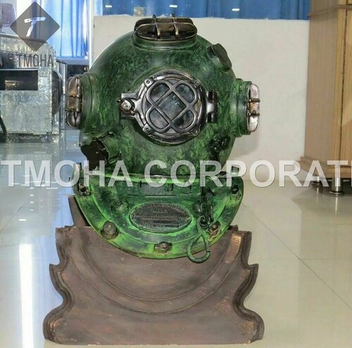 Antique US Navy Deep Sea Marine SCA Scuba Reproduction Diving Helmet Divers Helmet Mark V DH0234