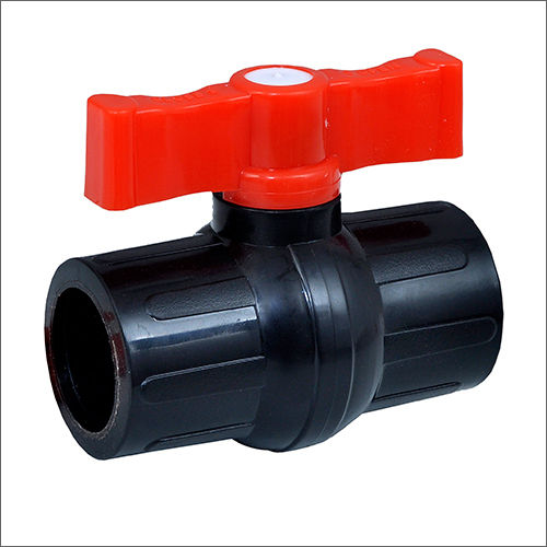 Polished Short Handle Pp Black Ball Valve