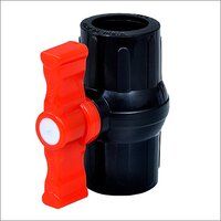 Short Handle PP Black Ball Valve