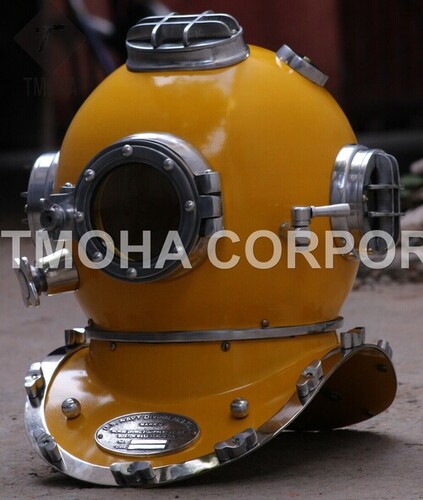 Antique US Navy Deep Sea Marine SCA Scuba Reproduction Diving Helmet Divers Helmet Mark V DH0238