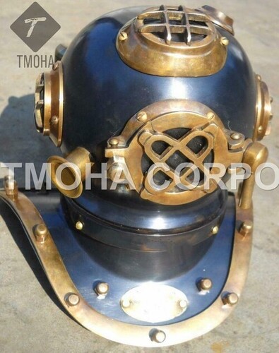 Antique US Navy Deep Sea Marine SCA Scuba Reproduction Diving Helmet Mini Divers Helmet DH0249