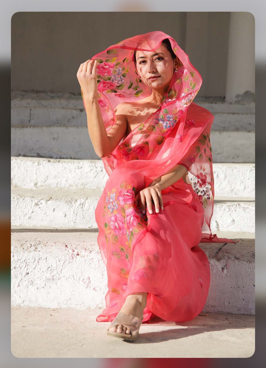 digital prited saree