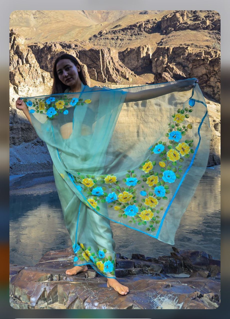 digital prited saree