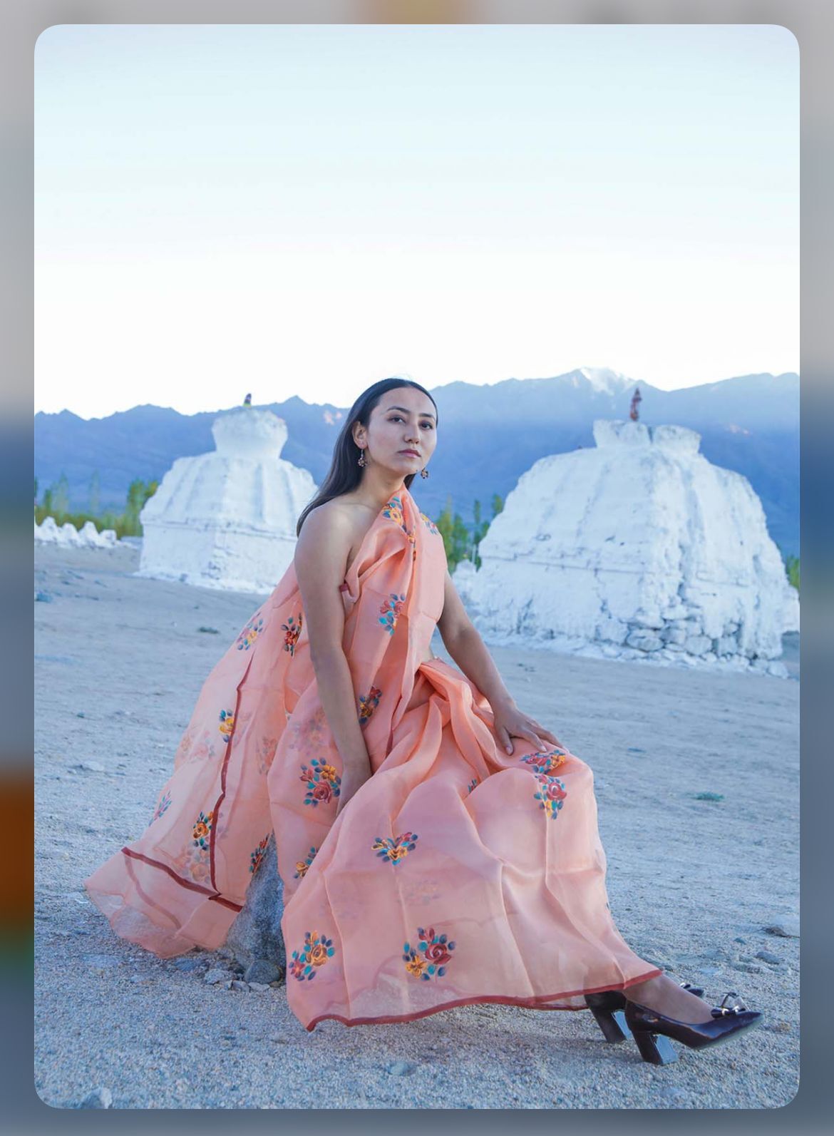 digital prited saree