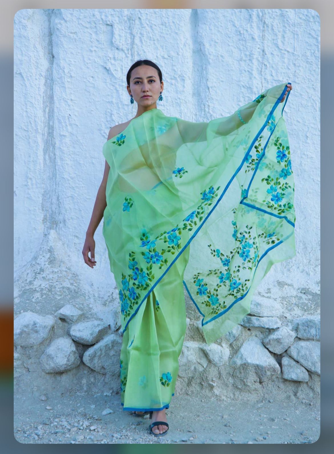 digital prited saree