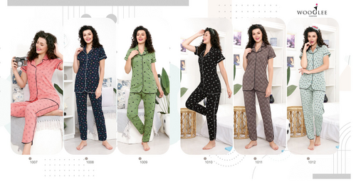 Wooglee Night Out Vol-2 Regular Wear Hosiery Cotton Night Suits Catalog Dealer