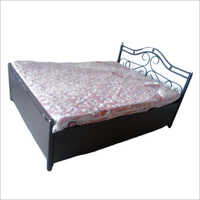 Metal  Double Bed With Storage