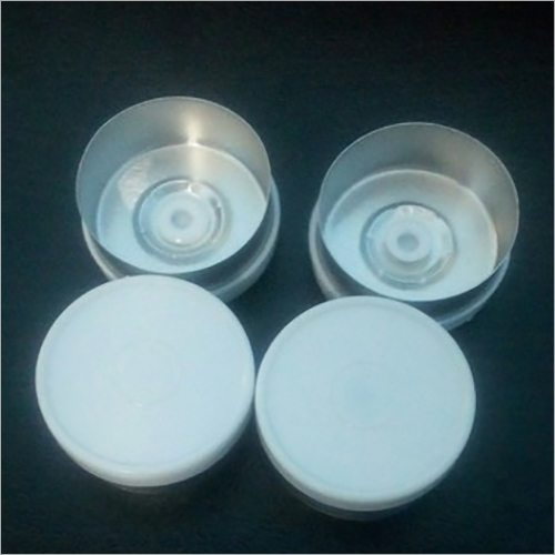White Flip Off Seal - Plastic, Customized Size, Round Shape | Hardness: Hard, Resilience and Longevity for Commercial Use