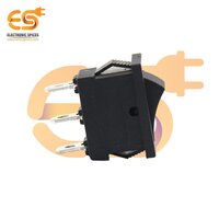 KCD1-B101 6A 250V AC black color 2 pin SPST small plastic rocker switches
