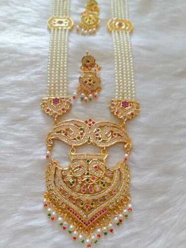 Rajwadi Pearl Long Necklace