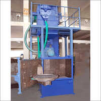 Turntable Type Shot Blasting Machine - Color: Blue