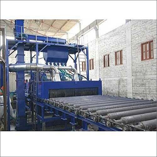 Blue Tunnel Type Shot Blasting Machine