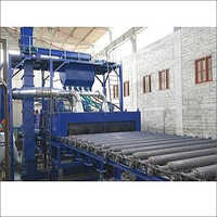 Tunnel Type Shot Blasting Machine - Color: Blue