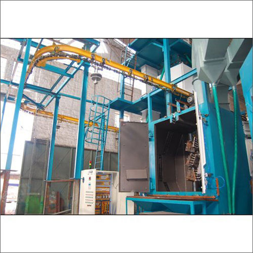 Blue Hanger Type Shot Blasting Machine