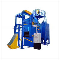 Industrial Tumblast Shot Blasting Machine - Color: Blue