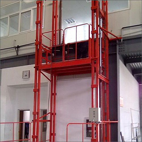 Stainless Steel Double Mast Hydraulic Goods Lift