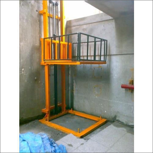 Stainless Steel Single Mast Hydraulic Goods Lift