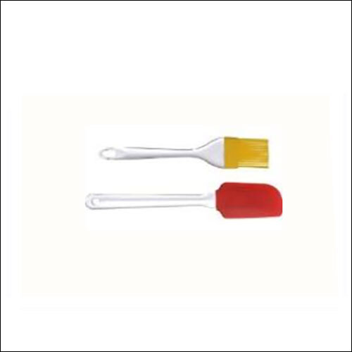 Yellow Silicon Brush And Spatula Small