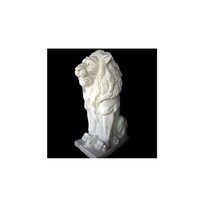 Decorative Sitting Lion Marble Statue