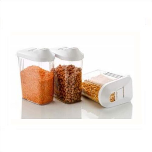 Plastic Easy Flow Container 750Ml 3 Pcs