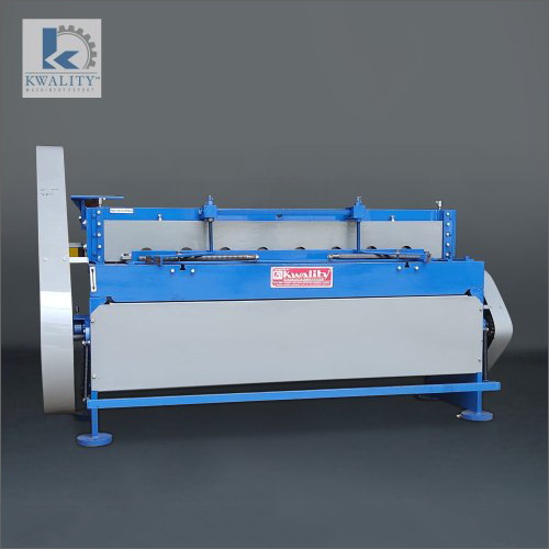 Metal Sheet Shearing Machine - Metal Material, 220-440 Volt Power | Automatic Operation, Human Machine Interface Control, Warranty Included, Blue Design