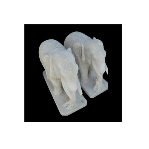 Elephant Marble Statue For Business And Promotional Gifts