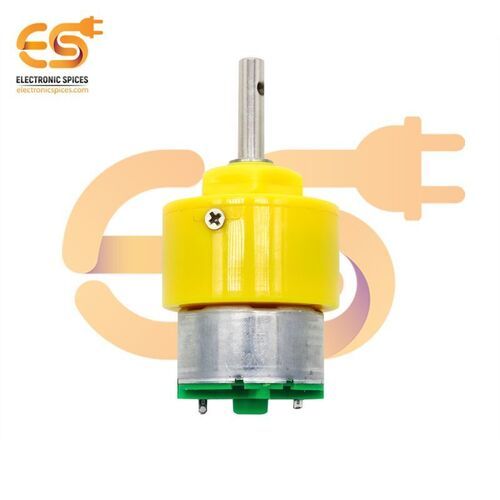 12V 500 rpm heavy duty geared DC motor (YELLOW)