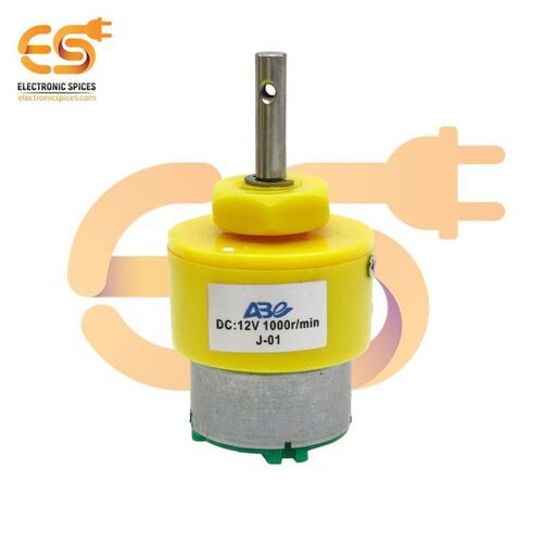 12V 1000 rpm heavy duty geared DC motor (YELLOW)