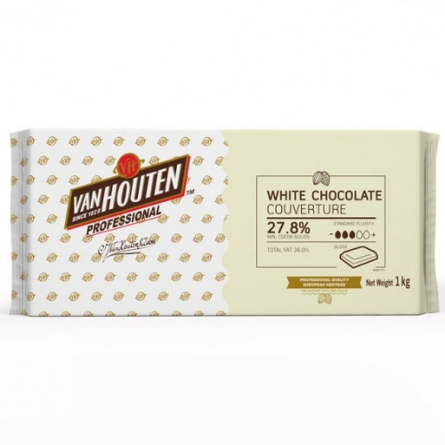 Cube Vanhouten White Couverture Chocolate