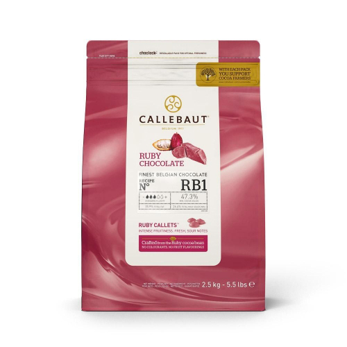 Callebaut Ruby Chocolate Pack Size: 2.5 Kg