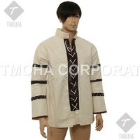 Medieval Wearable Costumes Gambeson Lace Up Shirt with Padded Sleeves MG0012