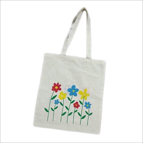 Flower Printed Canvas Bag