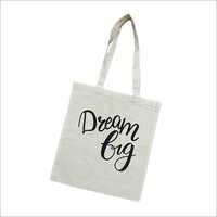 Grey Loop Handle Cotton Bag