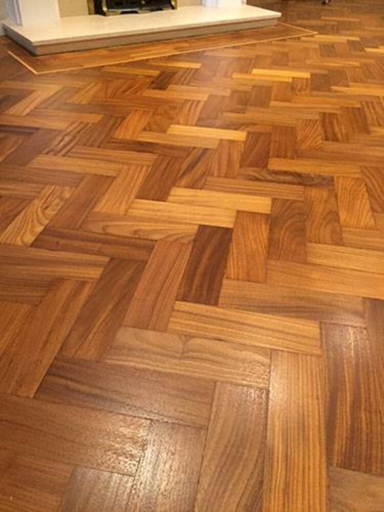 Wood Laminate Flooring - Wood Material, Glossy Finish, Brown Color | Durable and Stylish Surface for Elegant Interiors