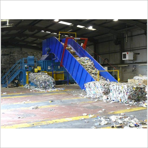 Blue Municipal Waste Handling Rubber Conveyor Belt